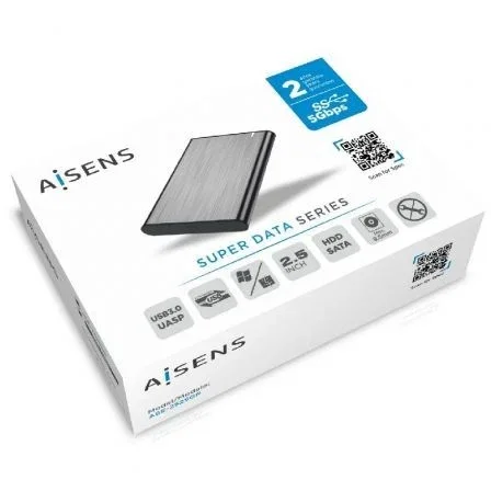 Aisens Caja Externa 2.5 ASE-2525GR Gris SATA a USB 3.0/3.1 Gen1 9.5mm Aisens Caja Externa 2.5 ASE-2525GR Gris SATA a USB 3.0/3.1 Gen1 9.5mm